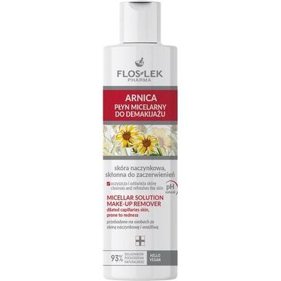 Floslek, Gesichtsreinigung, Arnika-Mizellenwasser zur Make-up-Entfernung für die Kapillarhaut 225ml (Mizellenwasser, 225...