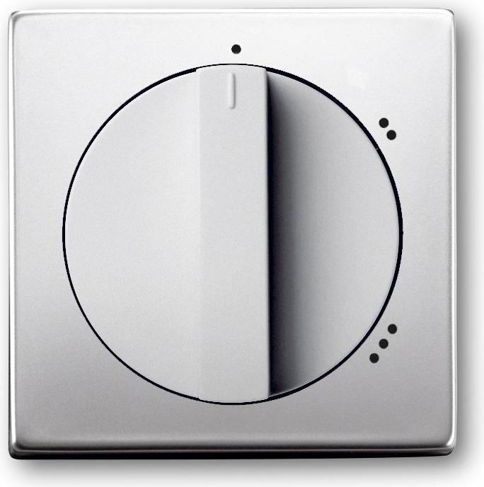 Actual product image Busch-Jaeger Central plate with rotary handle Pur stainless steel 2542 DR/02-866