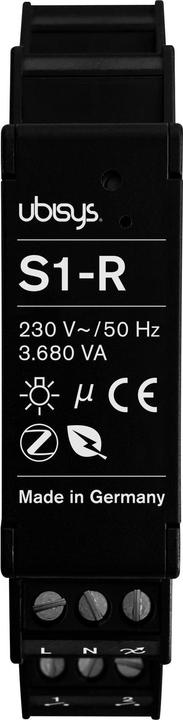 Produktbild Ubisys Leistungsschalter S1-R ZigBee 3.0 (Rolladenaktor)