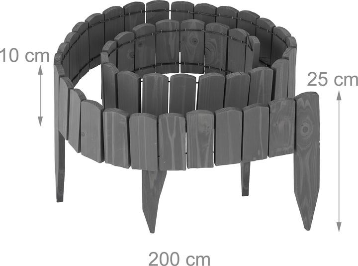 Immagine prodotto Relaxdays Bordo per aiuola (200 cm)