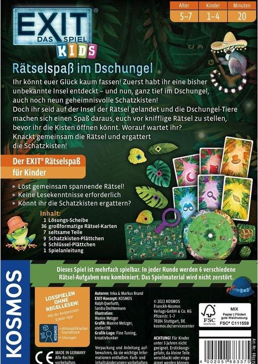Actual product image Kosmos Puzzle fun in the jungle (German, 1 - 4 Players)