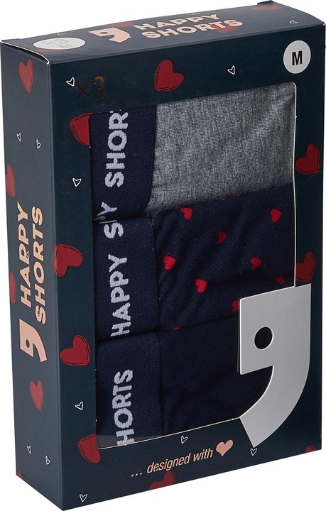 Immagine prodotto Happy shorts Boxer Casual Vestibilità comoda (XXL, confezione da 3)