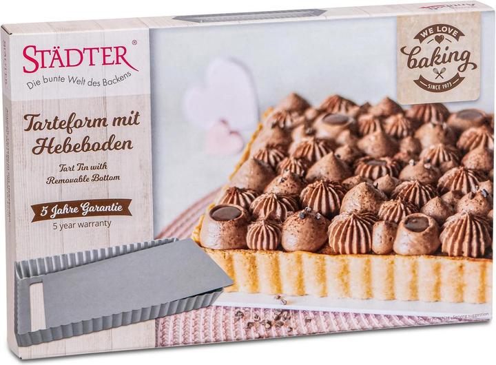 Produktbild Städter Tarteform mit Hebeboden 28x18x3 cm We love Baking