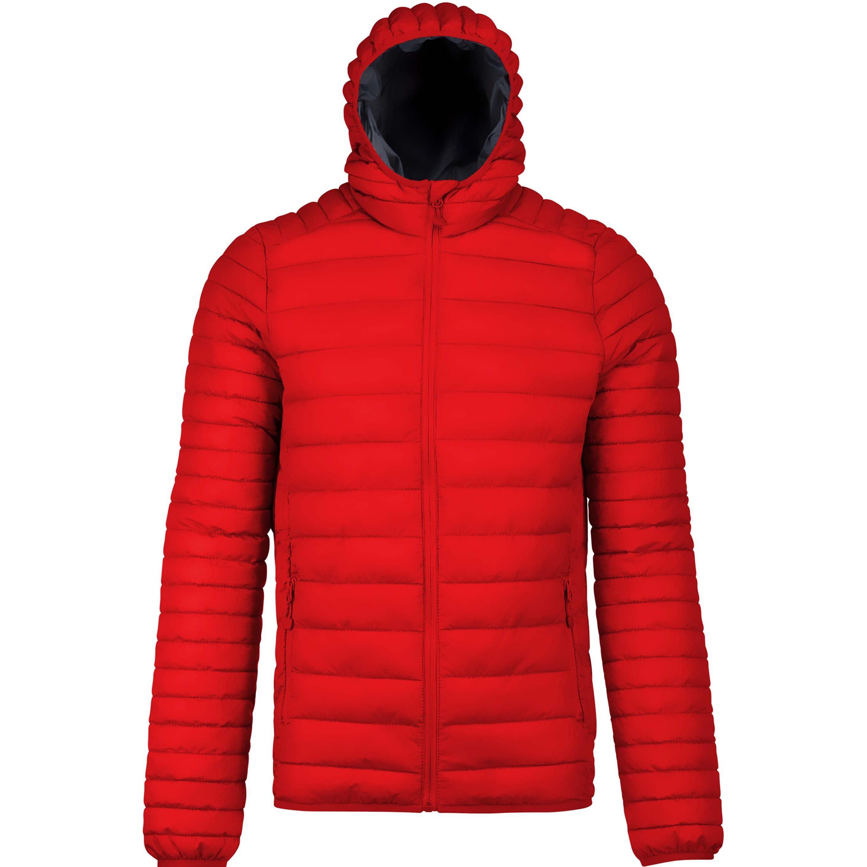 Kariban, Herren, Jacke, Légère Capuche (L), Rot, L