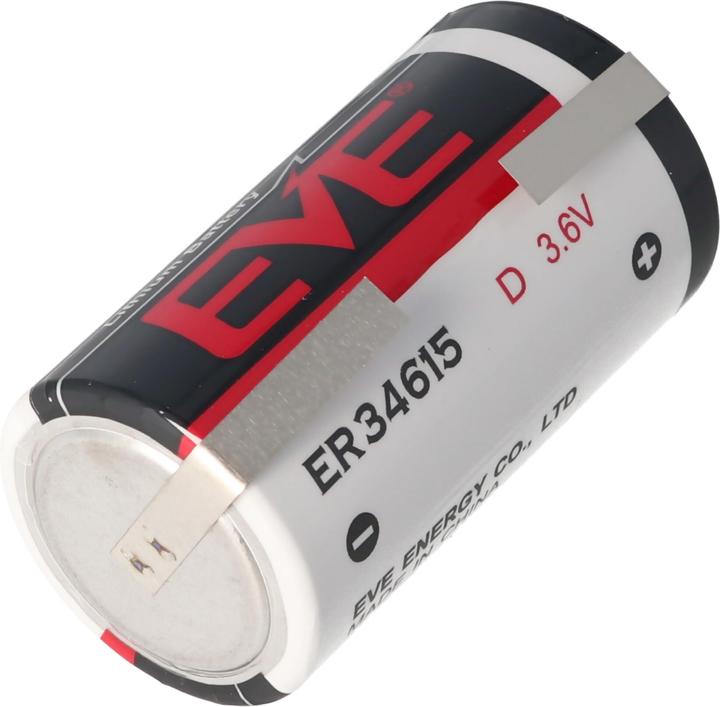 Actual product image Eve Batterie Batterie ER34615 D S, ER34615DSEVE, mit Lötfahnen in U-Form (1 pcs., D, 19000 mAh)