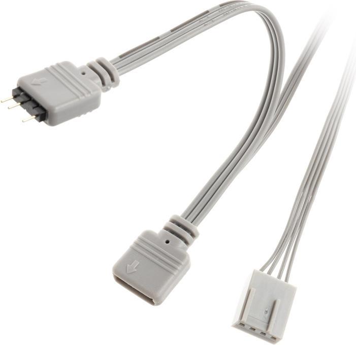 Actual product image Bitspower Notos RGB PWM fan, 120mm - white, 5-pack (120 mm, 5 x)