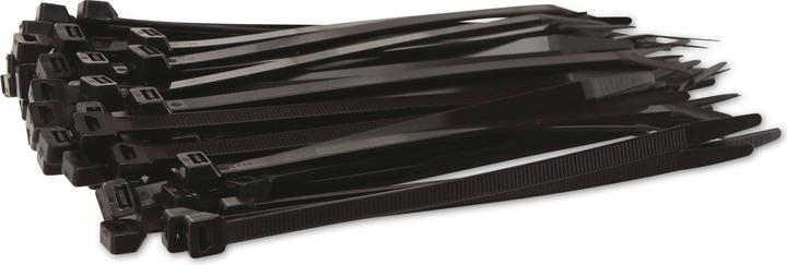 Actual product image KSS Range of cable ties polyamide 6.6, black, 203x7.6, UV-resistant, 100 pcs. (Plastic cable ties, 203 mm, 100 pcs.)