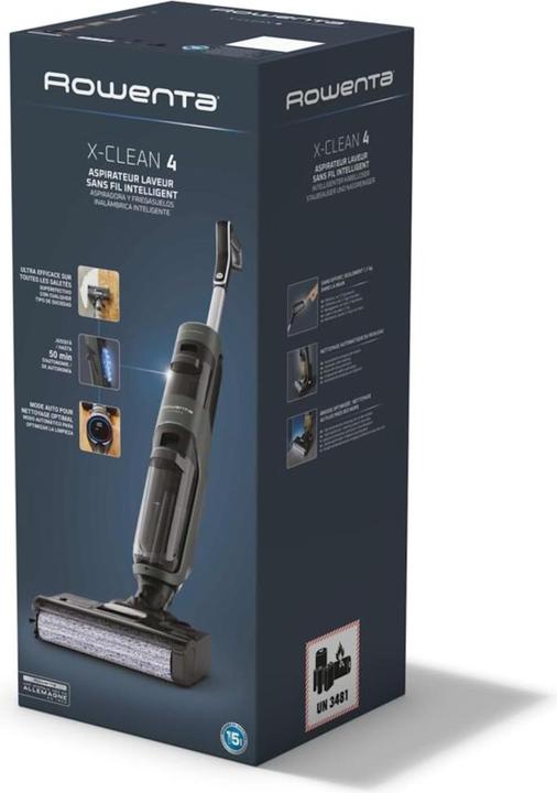 Produktbild Rowenta X-CLEAN 4 Nass- und Trockensauger (GZ5037), Schwarz (Saugen + Wischen)