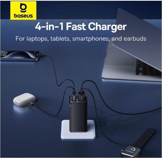 Produktbild Baseus GaN6 Pro Fast Wall Charger (100 W, 4 Ports)