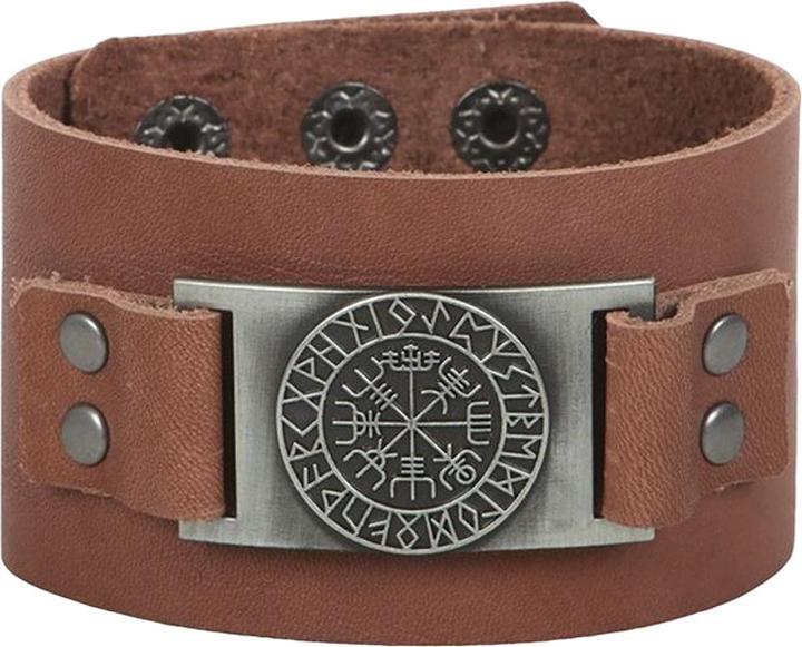 Immagine prodotto Something Different Wikinger KompassArmband Leder (100% materiale sintetico)
