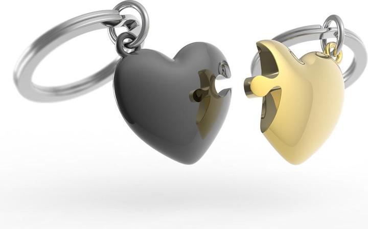 Image du produit Metalmorphose Porte-clés Puzzle de Coeurs