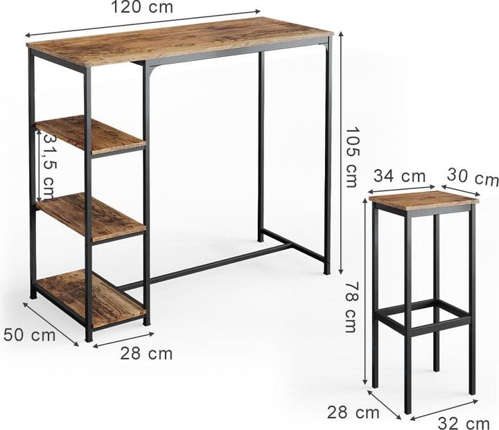 Actual product image Vicco Fyrk (120 x 50 x 105 cm)