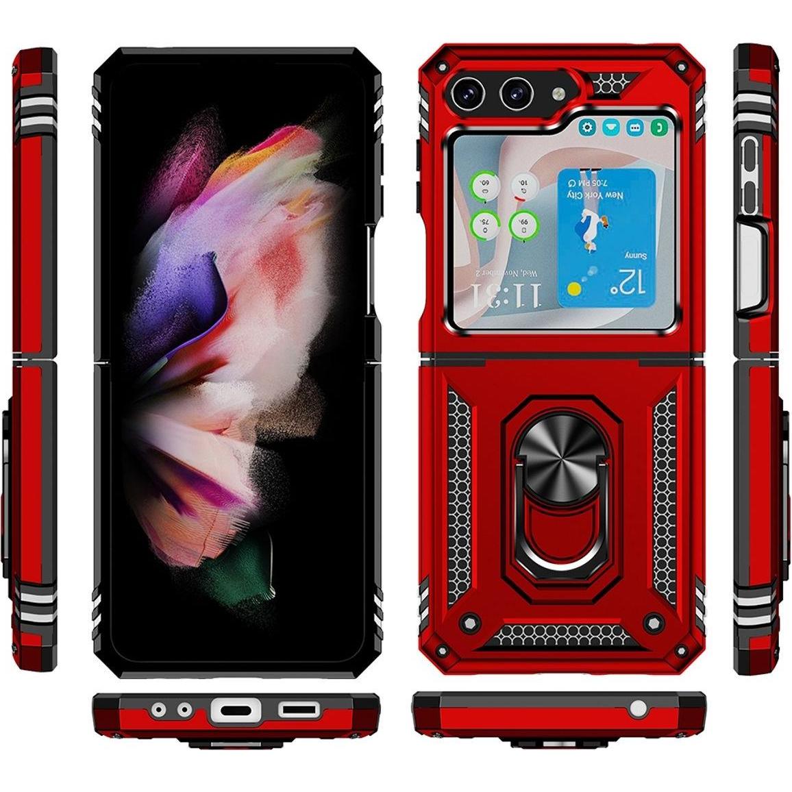 Thumbnail - König Design Hülle Handy Schutz für Samsung Galaxy Z Flip5 Case Cover Tasche Bumper Etuis Neu (Samsung Galaxy Z Flip5), ...