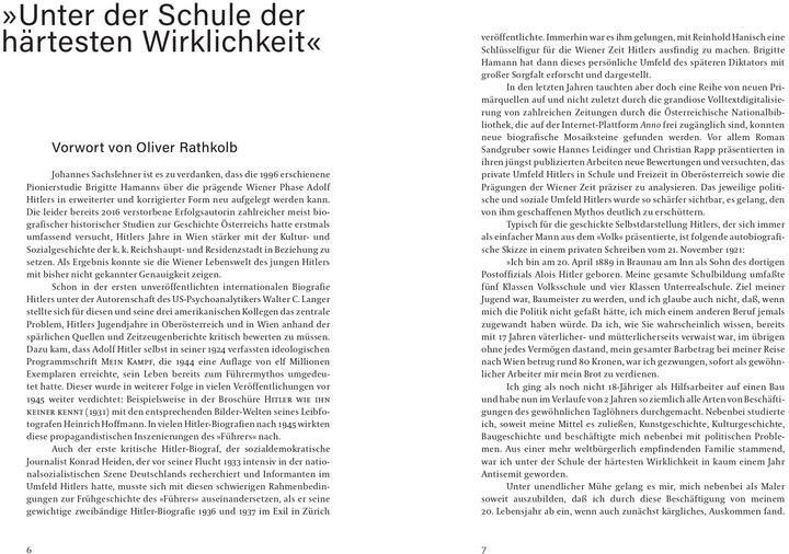 Produktbild Hitlers Wien (Deutsch, Brigitte Hamann, Johannes Sachslehner, Oliver Rathkolb, 2022)