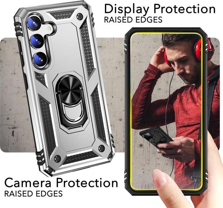 Actual product image Nalia Shockproof Military Style Ring Cover (Samsung Galaxy S24)