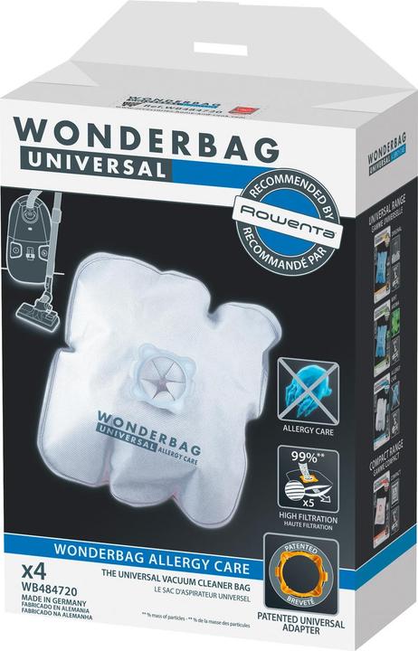 Actual product image Rowenta Støvsugerpose Sac Wonderbag Endura*4 (1 x)