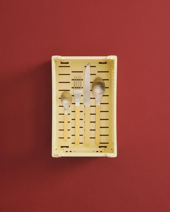 Actual product image HAY - Colour Crate S Storage Crate (Light Yellow) (26.5 x 17 x 10.5 cm)