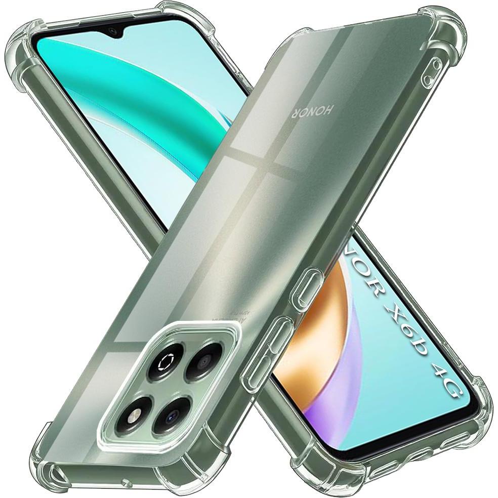 Techsuit - Shockproof Clear Silicone - Honor X6b - Clear (Honor X6), Cover smartphone, Trasparente