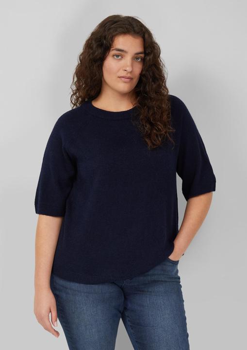 Produktbild s.Oliver Strickpullover Kurzarmpullover aus Alpakamix (46)