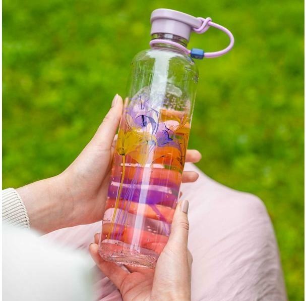 Produktbild Leonardo Trinkflasche In Giro Flower 750 ml, Violett (0.75 l)