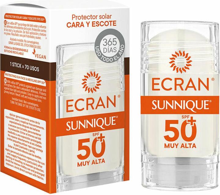 Ecran SUNNIQUE face and neckline SPF50+ stick 30 ml