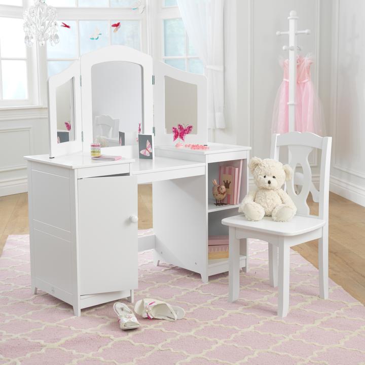 Image du produit KidKraft Coiffeuse et chaise Deluxe (Groupe de sièges pour enfants)