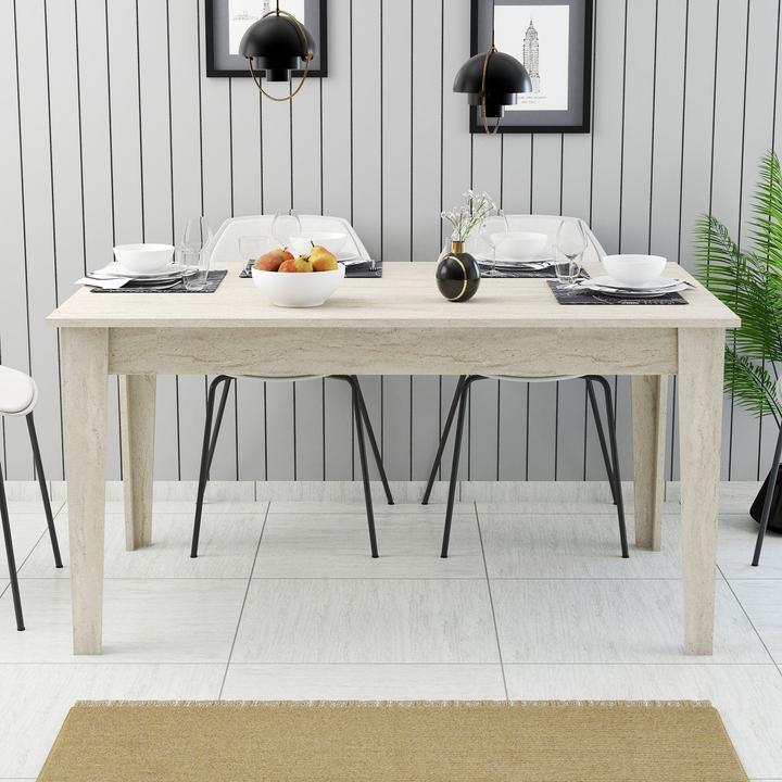 Image du produit Hanah Home Milan Travertine Dining Table