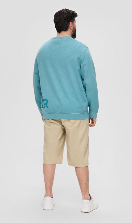 Produktbild s.Oliver Sweatshirt Baumwoll-Sweatshirt mit Logo-Print (5XL)