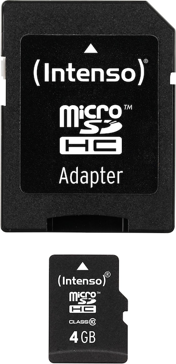 Produktbild Intenso microSD Class 10 (4 GB, microSDHC, U1)