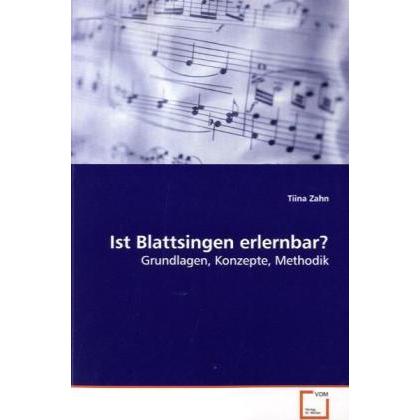 Ist Blattsingen erlernbar?, Fachbücher