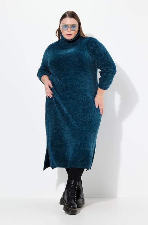 Produktbild Ulla Popken Chenille-Kleid, Strukturstrick, Rollkragen, Langarm (46, 48)