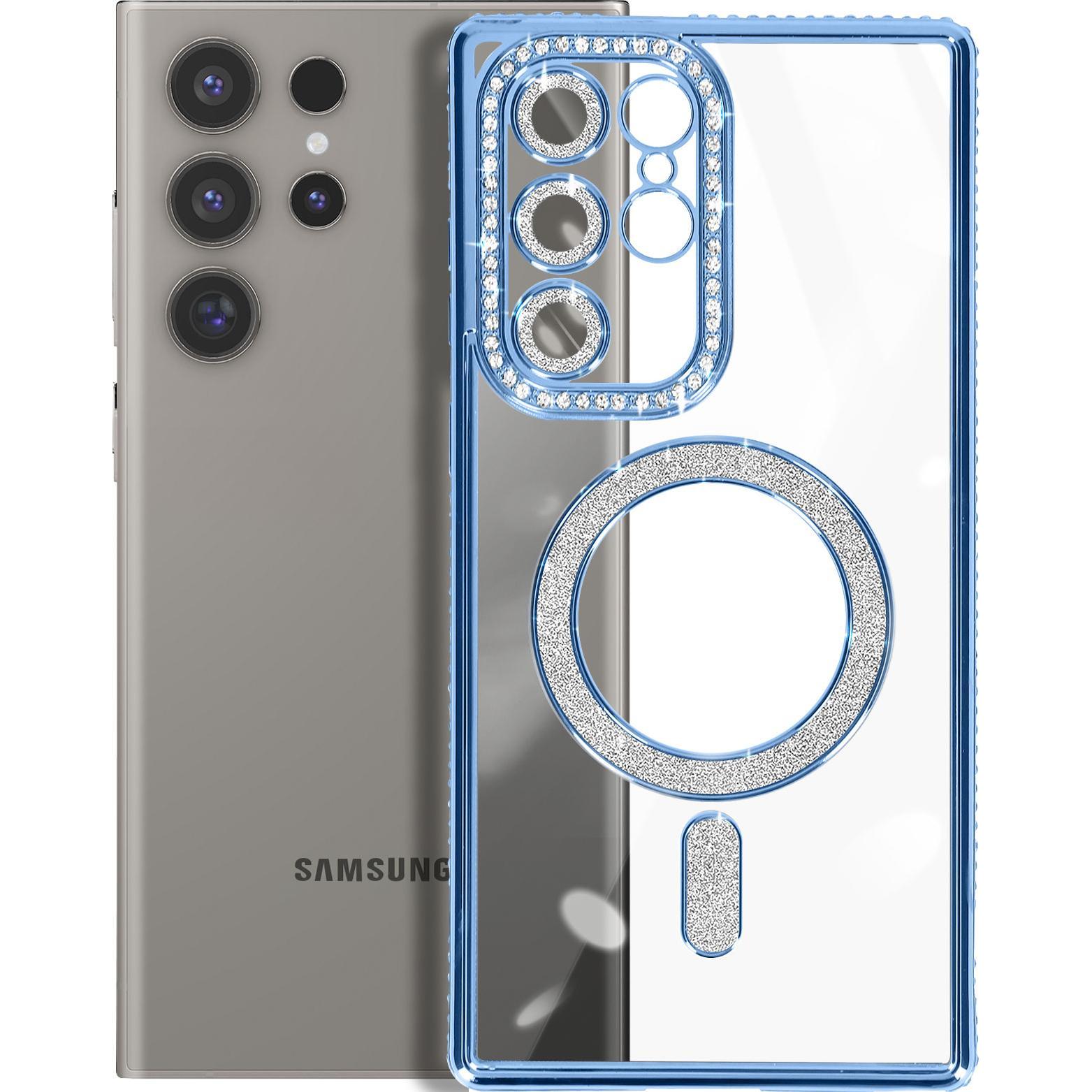 Avizar Glamor Guard Case (Samsung Galaxy S24 Ultra), Smartphone Hülle, Blau