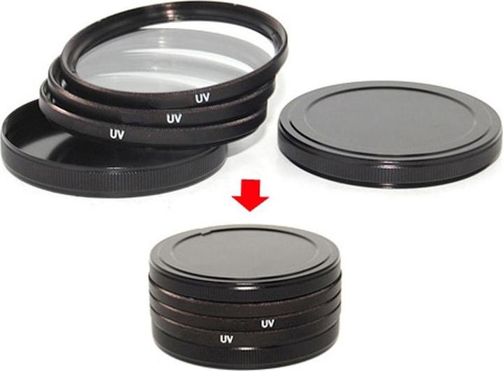Actual product image Caruba Metal Filter Storage Set 86 mm (Filter bag, 86 mm)