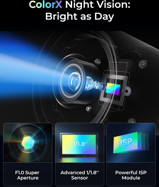 Productafbeelding Reolink CX810 ColorX PoE Surveillance Camera for Indoor and Outdoor (3840 x 2160 Pixels)