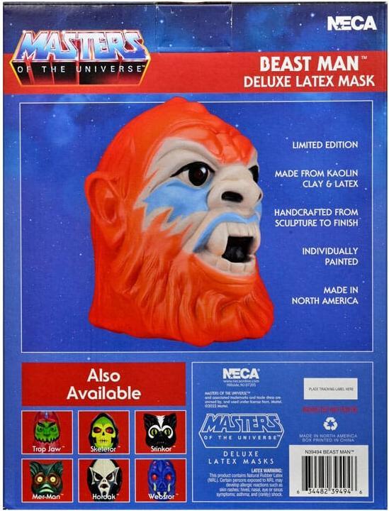 Image du produit Neca Masters of the Universe réplique masque en latex Deluxe de Beastman (Pas de classe de protection officielle, 1 x)