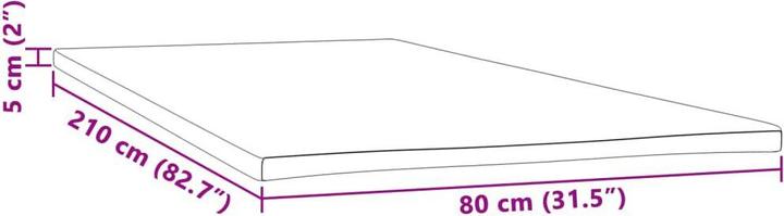 Produktbild vidaXL Matratzenauflage (80 x 210 cm)
