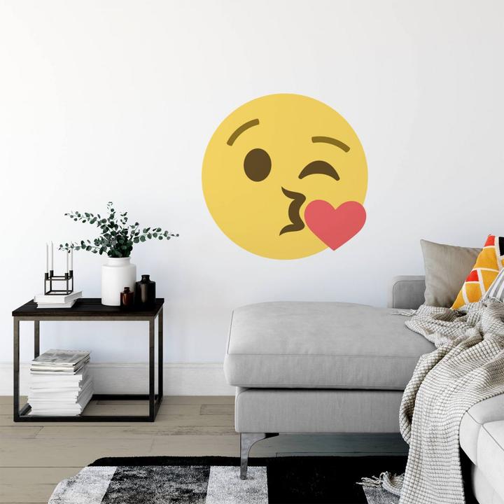 Actual product image Emojione Emoji Throwing A Kiss (100 x 100 cm)