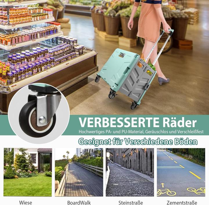 Produktbild Acelectronic Klappbarer Einkaufstrolley