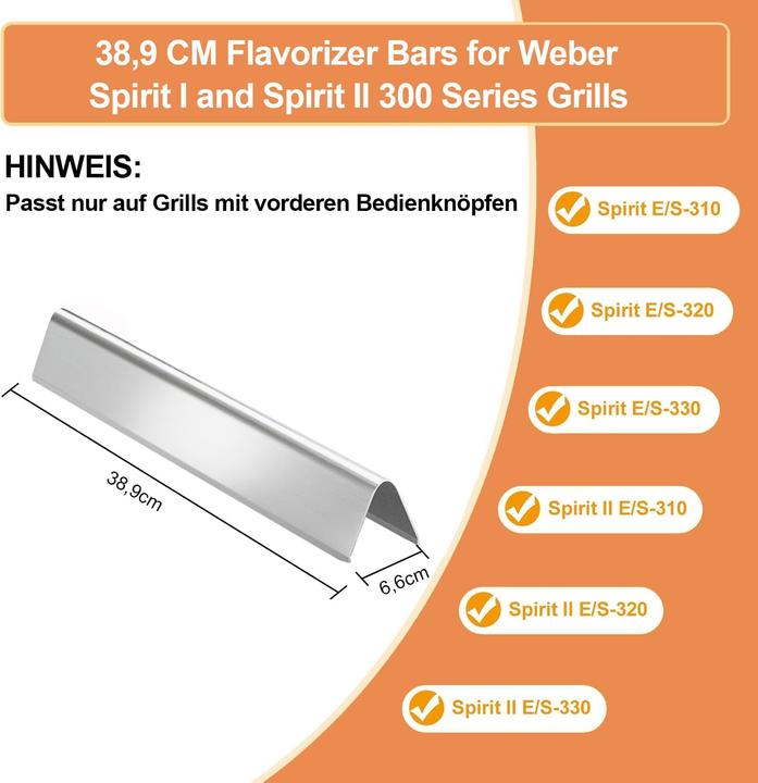 Actual product image Vnierxful Aromaschienen für Weber Spirit 300 Series