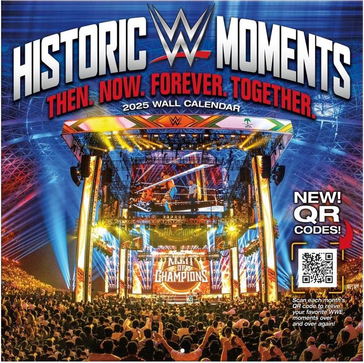 Actual product image WWE - Historic Moments - 30.5 x 30.5 cm team wall calendar 2025 (30.5 x 30.5 cm)
