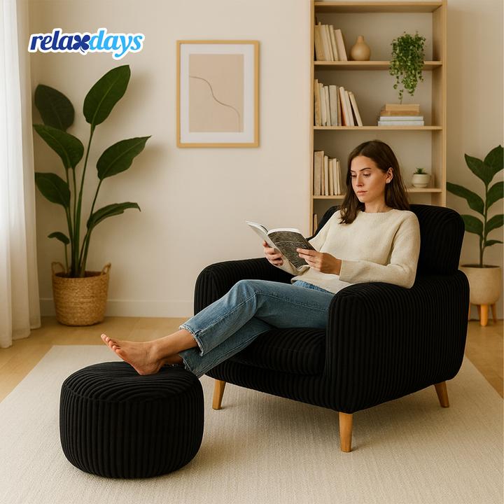 Produktbild Relaxdays Cord-Pouf