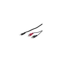 Thumbnail - Goobay Audio Adapterkabel AUX, 3,5 mm Klinke zu stereo Cinch-Stecker (3 m), Audio Kabel