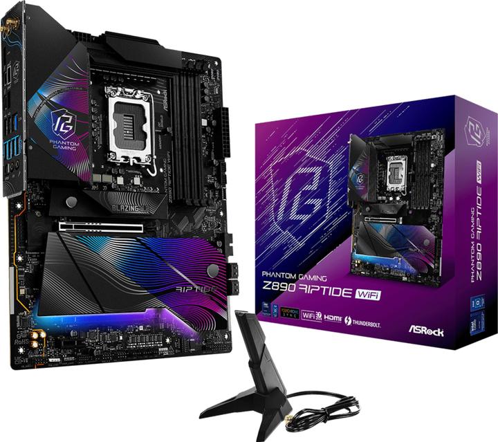 Image du produit AsRock Z890 Riptide WiFi Intel DDR5 S1851 (LGA 1851, Intel Z890, ATX)