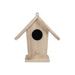 Nichoir à oiseaux forme maison 13 x 12 x 7,5 cm