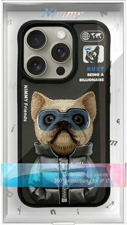 Produktbild Audi Nimmy case iPhone 15 Pro 6.1" black Cool&Cute 2.0 Dog (Apple iPhone 15 Pro)
