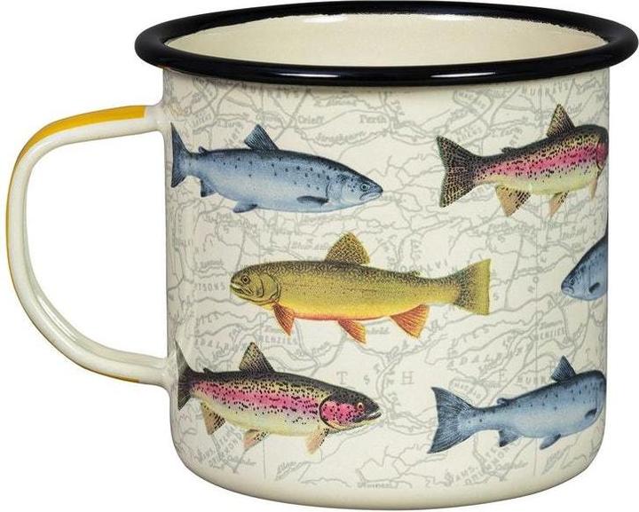 Actual product image Gentlemen's Hardware Enamel Mug - Fish 17 fl.oz / 500 ml