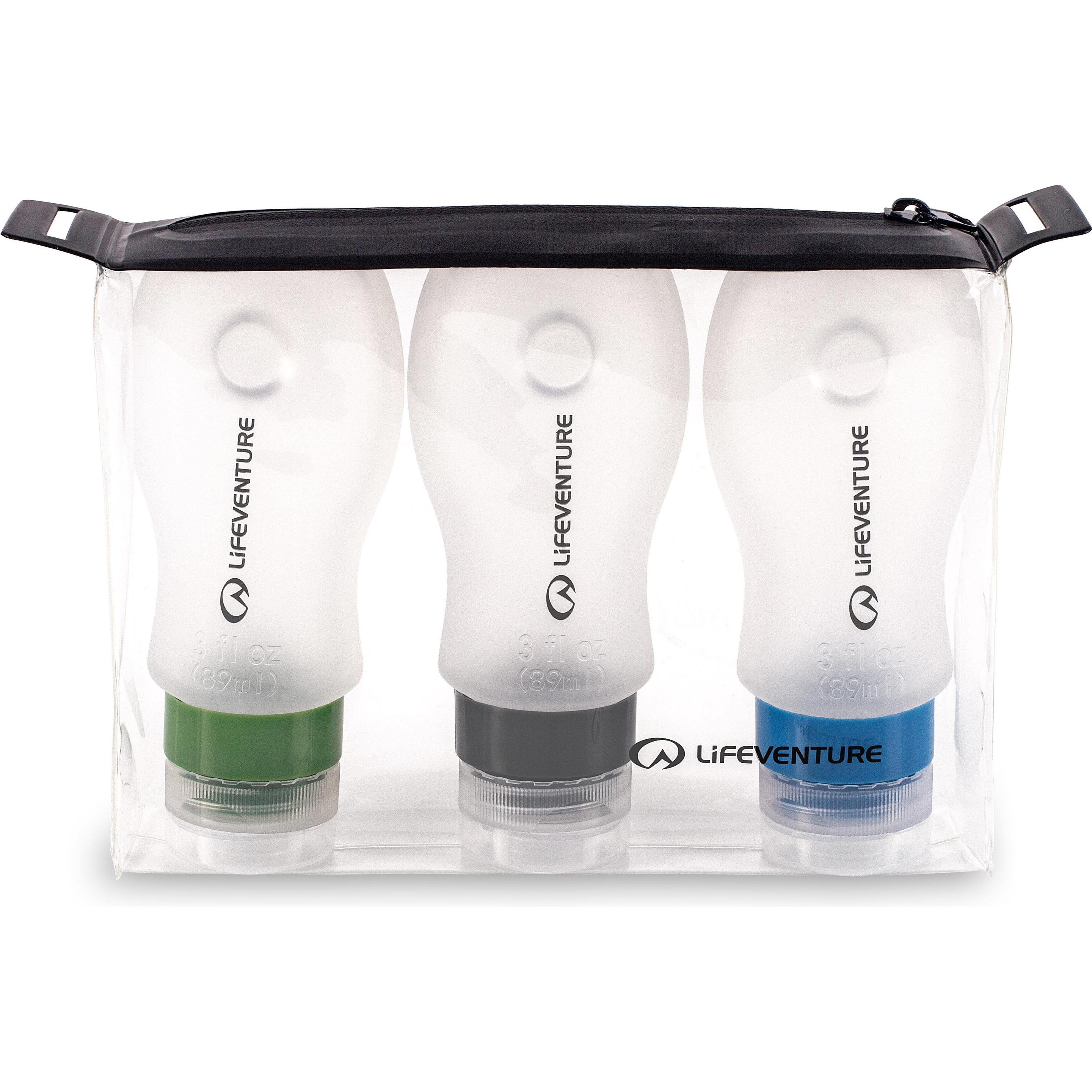 Thumbnail - Lifeventure, Reisezubehör, Silicone Bottle Set