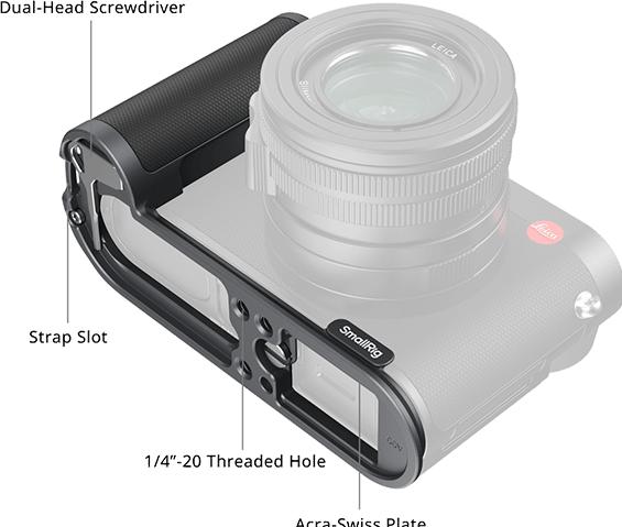 Actual product image SmallRig L-Shape Mount Plate with Handle for Leica Q3 4568 (Cage, Grip)