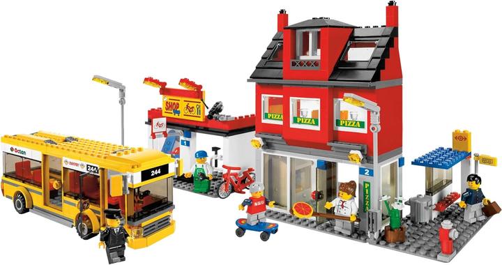 Immagine prodotto LEGO Stadtviertel mit Bus (7641, LEGO City)