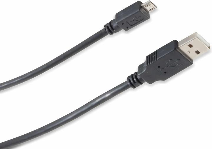 Productafbeelding S-Conn 77183-HQ 3m USB A Micro-USB B Male Zwart USB Kabel (3 m, USB 2.0)